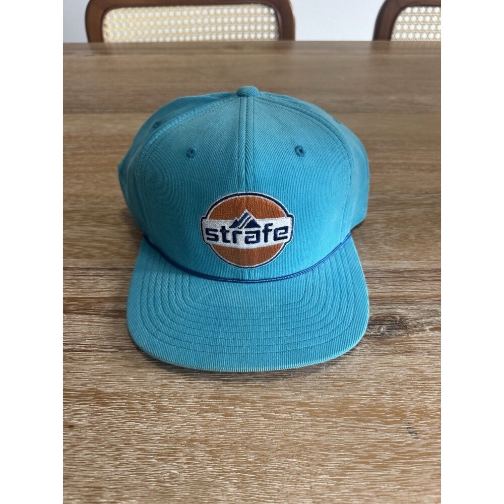 Strafe Outerwear Dawn Patrol Corduroy Hat Blue Teal Rope Snapback Ski Cap